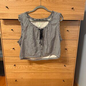 Gap × DÔEN Gingham Crop Tank Top XL